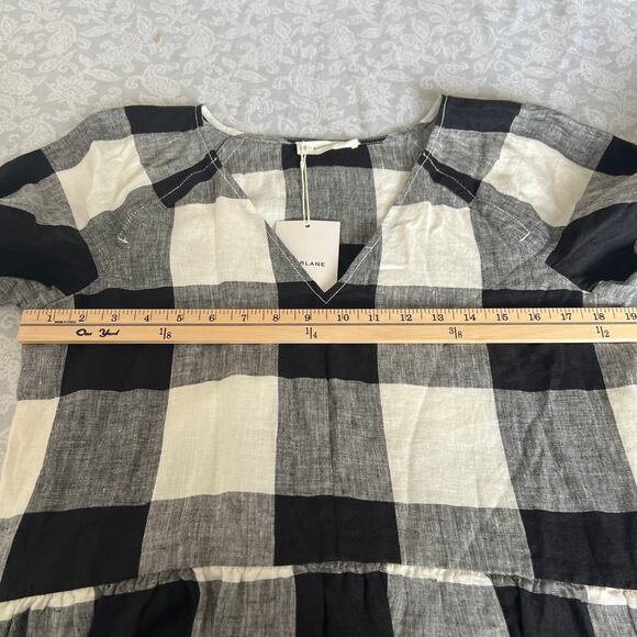 Everlane Linen Oversized Puff Sleeve Dress Size S - Picture 9 of 13